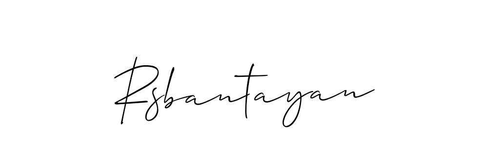 Use a signature maker to create a handwritten signature online. With this signature software, you can design (Allison_Script) your own signature for name Rsbantayan. Rsbantayan signature style 2 images and pictures png