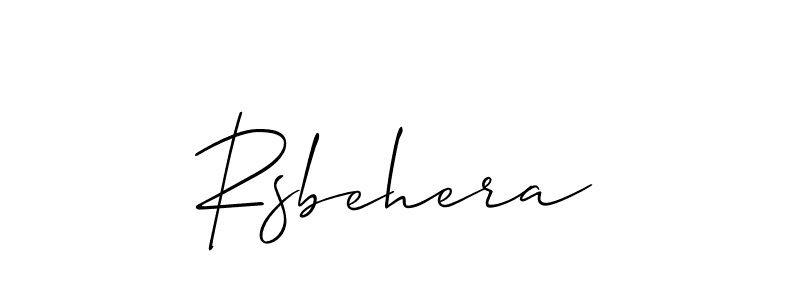 How to Draw Rsbehera signature style? Allison_Script is a latest design signature styles for name Rsbehera. Rsbehera signature style 2 images and pictures png