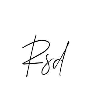 Similarly Allison_Script is the best handwritten signature design. Signature creator online .You can use it as an online autograph creator for name Rsd. Rsd signature style 2 images and pictures png
