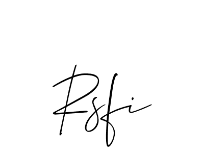 Make a short Rsfi signature style. Manage your documents anywhere anytime using Allison_Script. Create and add eSignatures, submit forms, share and send files easily. Rsfi signature style 2 images and pictures png