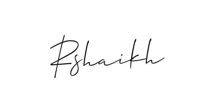 How to Draw Rshaikh signature style? Allison_Script is a latest design signature styles for name Rshaikh. Rshaikh signature style 2 images and pictures png