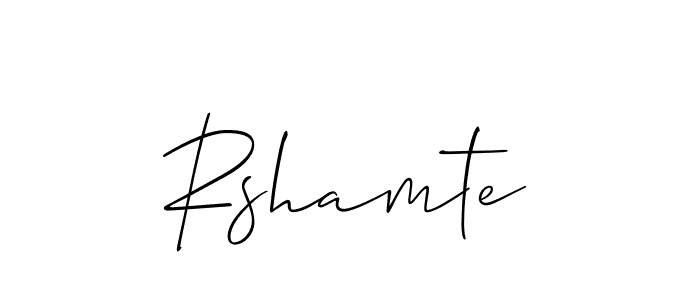 Best and Professional Signature Style for Rshamte. Allison_Script Best Signature Style Collection. Rshamte signature style 2 images and pictures png