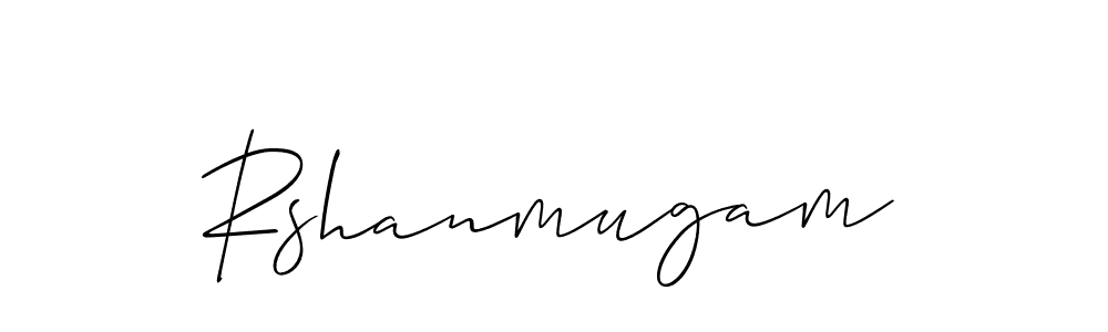 You should practise on your own different ways (Allison_Script) to write your name (Rshanmugam) in signature. don't let someone else do it for you. Rshanmugam signature style 2 images and pictures png