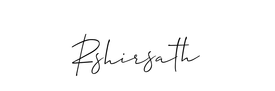 Use a signature maker to create a handwritten signature online. With this signature software, you can design (Allison_Script) your own signature for name Rshirsath. Rshirsath signature style 2 images and pictures png