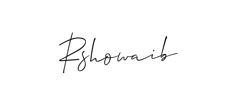 Use a signature maker to create a handwritten signature online. With this signature software, you can design (Allison_Script) your own signature for name Rshowaib. Rshowaib signature style 2 images and pictures png