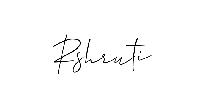 Make a beautiful signature design for name Rshruti. Use this online signature maker to create a handwritten signature for free. Rshruti signature style 2 images and pictures png