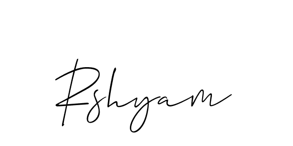 Make a beautiful signature design for name Rshyam. Use this online signature maker to create a handwritten signature for free. Rshyam signature style 2 images and pictures png