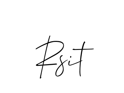 Also we have Rsit name is the best signature style. Create professional handwritten signature collection using Allison_Script autograph style. Rsit signature style 2 images and pictures png