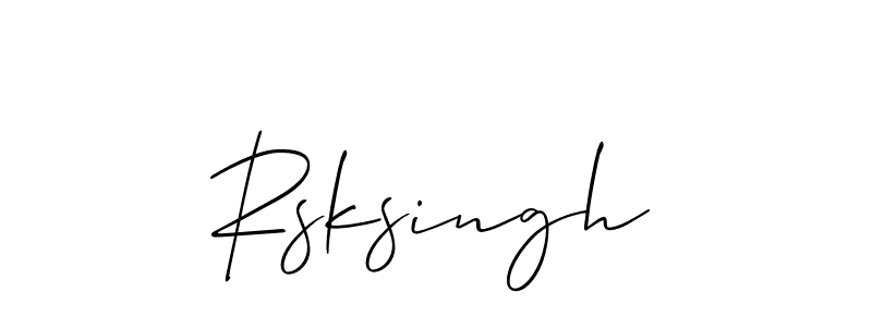 You should practise on your own different ways (Allison_Script) to write your name (Rsksingh) in signature. don't let someone else do it for you. Rsksingh signature style 2 images and pictures png