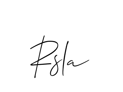 Best and Professional Signature Style for Rsla. Allison_Script Best Signature Style Collection. Rsla signature style 2 images and pictures png