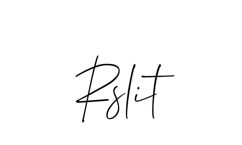 How to make Rslit name signature. Use Allison_Script style for creating short signs online. This is the latest handwritten sign. Rslit signature style 2 images and pictures png
