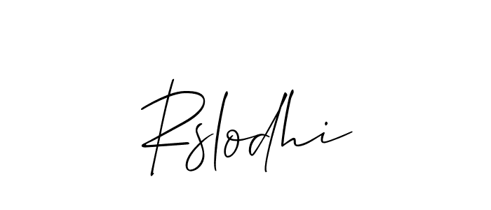 Best and Professional Signature Style for Rslodhi. Allison_Script Best Signature Style Collection. Rslodhi signature style 2 images and pictures png