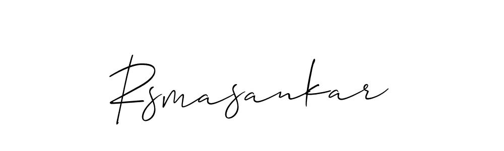 Also we have Rsmasankar name is the best signature style. Create professional handwritten signature collection using Allison_Script autograph style. Rsmasankar signature style 2 images and pictures png