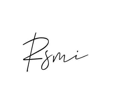 Design your own signature with our free online signature maker. With this signature software, you can create a handwritten (Allison_Script) signature for name Rsmi. Rsmi signature style 2 images and pictures png