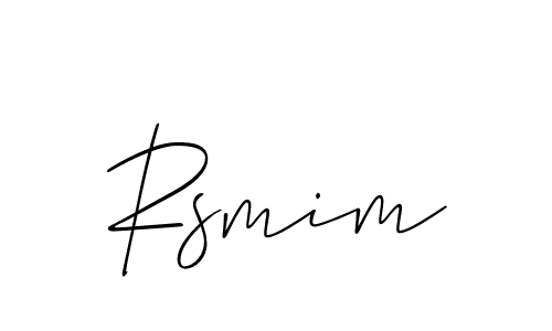 How to make Rsmim name signature. Use Allison_Script style for creating short signs online. This is the latest handwritten sign. Rsmim signature style 2 images and pictures png