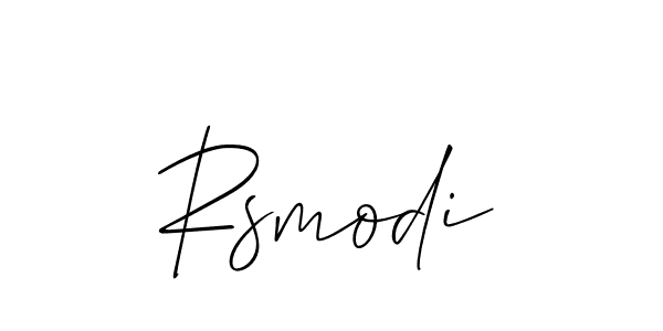 Rsmodi stylish signature style. Best Handwritten Sign (Allison_Script) for my name. Handwritten Signature Collection Ideas for my name Rsmodi. Rsmodi signature style 2 images and pictures png