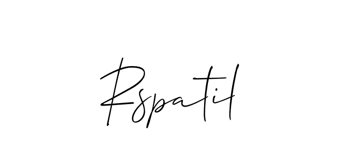 Make a beautiful signature design for name Rspatil. Use this online signature maker to create a handwritten signature for free. Rspatil signature style 2 images and pictures png