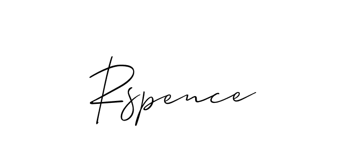 You should practise on your own different ways (Allison_Script) to write your name (Rspence) in signature. don't let someone else do it for you. Rspence signature style 2 images and pictures png