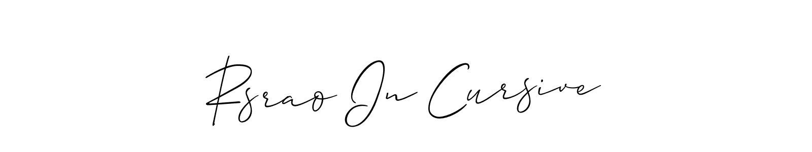 Once you've used our free online signature maker to create your best signature Allison_Script style, it's time to enjoy all of the benefits that Rsrao In Cursive name signing documents. Rsrao In Cursive signature style 2 images and pictures png