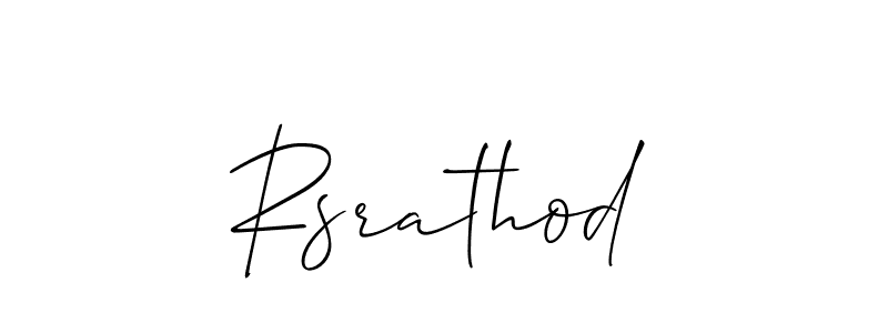 Make a beautiful signature design for name Rsrathod. Use this online signature maker to create a handwritten signature for free. Rsrathod signature style 2 images and pictures png