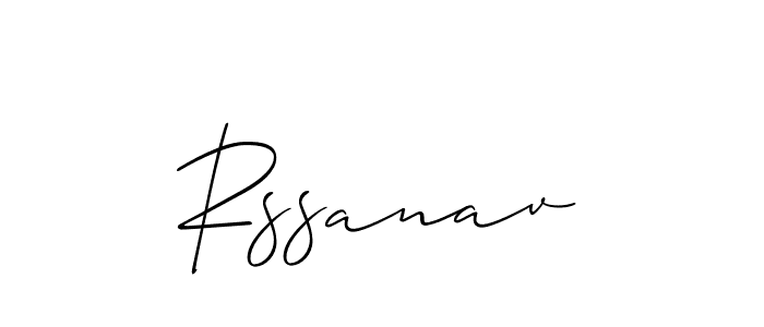 Use a signature maker to create a handwritten signature online. With this signature software, you can design (Allison_Script) your own signature for name Rssanav. Rssanav signature style 2 images and pictures png