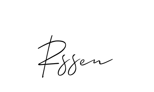 Also You can easily find your signature by using the search form. We will create Rssen name handwritten signature images for you free of cost using Allison_Script sign style. Rssen signature style 2 images and pictures png