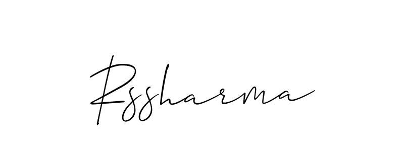 Also we have Rssharma name is the best signature style. Create professional handwritten signature collection using Allison_Script autograph style. Rssharma signature style 2 images and pictures png