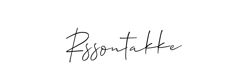 It looks lik you need a new signature style for name Rssontakke. Design unique handwritten (Allison_Script) signature with our free signature maker in just a few clicks. Rssontakke signature style 2 images and pictures png