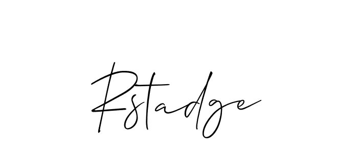 Make a beautiful signature design for name Rstadge. Use this online signature maker to create a handwritten signature for free. Rstadge signature style 2 images and pictures png