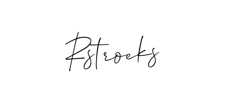 Once you've used our free online signature maker to create your best signature Allison_Script style, it's time to enjoy all of the benefits that Rstroeks name signing documents. Rstroeks signature style 2 images and pictures png