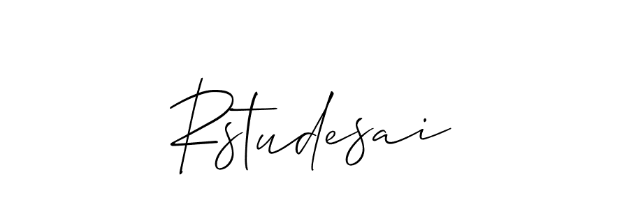 You should practise on your own different ways (Allison_Script) to write your name (Rstudesai) in signature. don't let someone else do it for you. Rstudesai signature style 2 images and pictures png