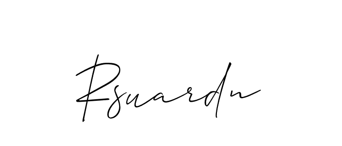 Best and Professional Signature Style for Rsuardn. Allison_Script Best Signature Style Collection. Rsuardn signature style 2 images and pictures png