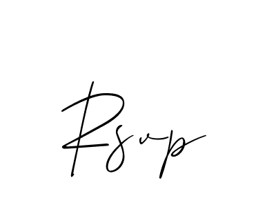 Make a beautiful signature design for name Rsvp. With this signature (Allison_Script) style, you can create a handwritten signature for free. Rsvp signature style 2 images and pictures png