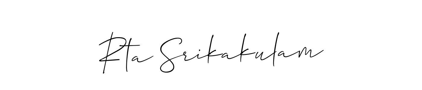 See photos of Rta Srikakulam official signature by Spectra . Check more albums & portfolios. Read reviews & check more about Allison_Script font. Rta Srikakulam signature style 2 images and pictures png