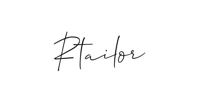 if you are searching for the best signature style for your name Rtailor. so please give up your signature search. here we have designed multiple signature styles  using Allison_Script. Rtailor signature style 2 images and pictures png