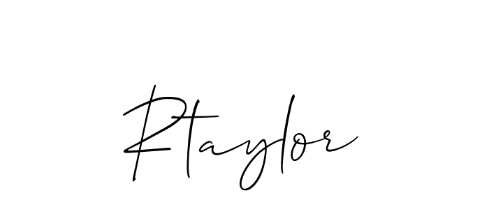 How to Draw Rtaylor signature style? Allison_Script is a latest design signature styles for name Rtaylor. Rtaylor signature style 2 images and pictures png