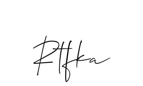 Rtfka stylish signature style. Best Handwritten Sign (Allison_Script) for my name. Handwritten Signature Collection Ideas for my name Rtfka. Rtfka signature style 2 images and pictures png