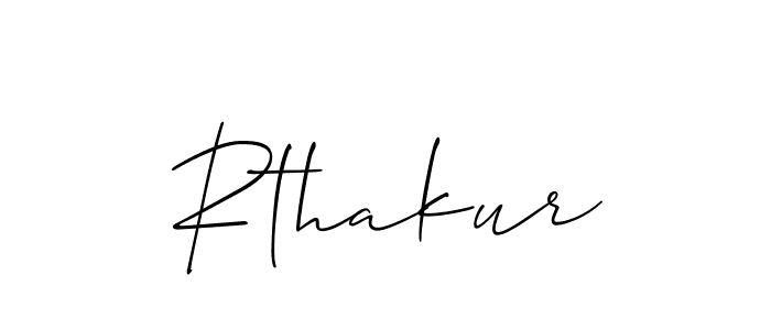 How to make Rthakur signature? Allison_Script is a professional autograph style. Create handwritten signature for Rthakur name. Rthakur signature style 2 images and pictures png