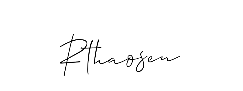 Best and Professional Signature Style for Rthaosen. Allison_Script Best Signature Style Collection. Rthaosen signature style 2 images and pictures png