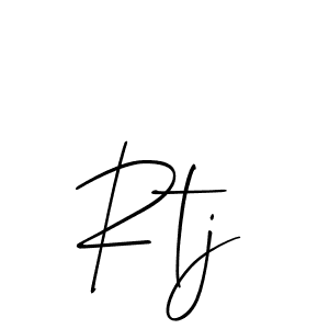 Best and Professional Signature Style for Rtj. Allison_Script Best Signature Style Collection. Rtj signature style 2 images and pictures png