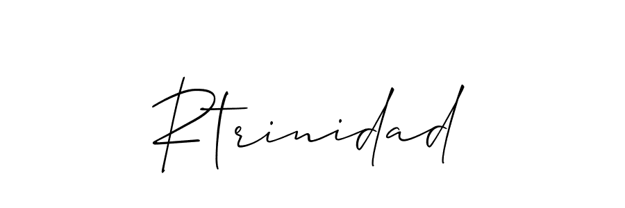 It looks lik you need a new signature style for name Rtrinidad. Design unique handwritten (Allison_Script) signature with our free signature maker in just a few clicks. Rtrinidad signature style 2 images and pictures png
