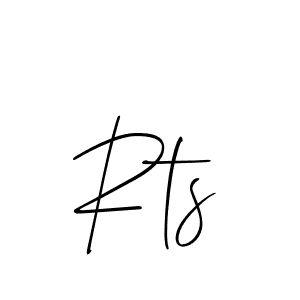 Make a beautiful signature design for name Rts. With this signature (Allison_Script) style, you can create a handwritten signature for free. Rts signature style 2 images and pictures png