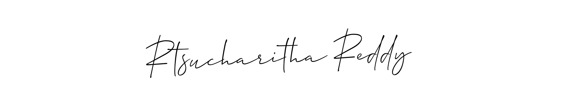 You can use this online signature creator to create a handwritten signature for the name Rtsucharitha Reddy. This is the best online autograph maker. Rtsucharitha Reddy signature style 2 images and pictures png