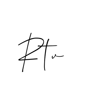 Similarly Allison_Script is the best handwritten signature design. Signature creator online .You can use it as an online autograph creator for name Rtv. Rtv signature style 2 images and pictures png