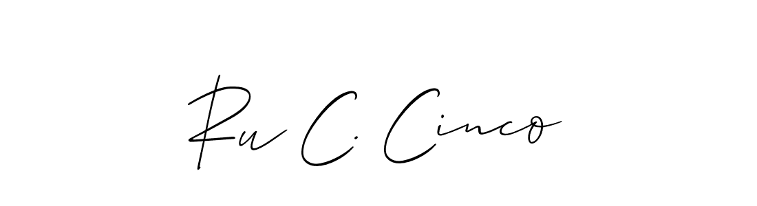 You can use this online signature creator to create a handwritten signature for the name Ru C. Cinco. This is the best online autograph maker. Ru C. Cinco signature style 2 images and pictures png