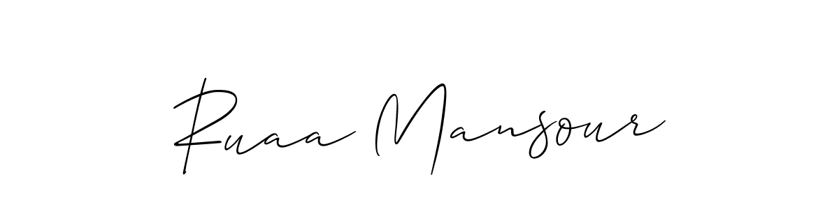 Best and Professional Signature Style for Ruaa Mansour. Allison_Script Best Signature Style Collection. Ruaa Mansour signature style 2 images and pictures png