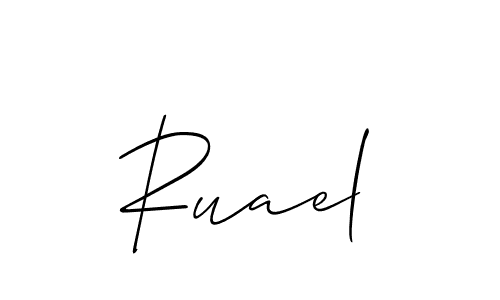 Make a short Ruael signature style. Manage your documents anywhere anytime using Allison_Script. Create and add eSignatures, submit forms, share and send files easily. Ruael signature style 2 images and pictures png