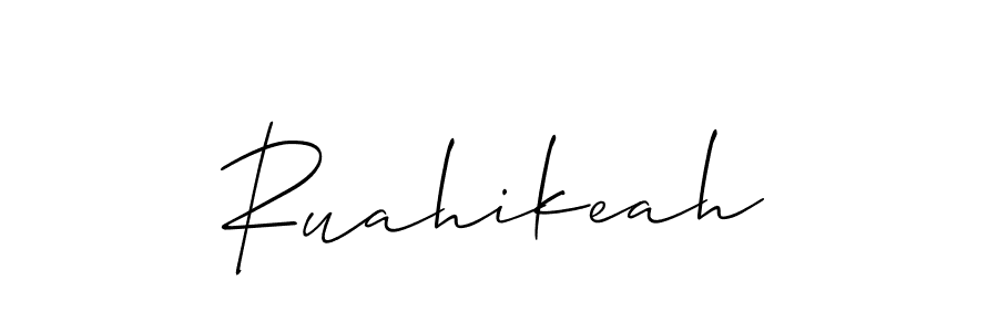 Similarly Allison_Script is the best handwritten signature design. Signature creator online .You can use it as an online autograph creator for name Ruahikeah. Ruahikeah signature style 2 images and pictures png