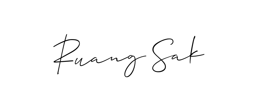 Best and Professional Signature Style for Ruang Sak. Allison_Script Best Signature Style Collection. Ruang Sak signature style 2 images and pictures png