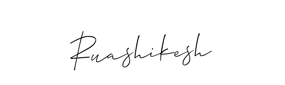 How to make Ruashikesh name signature. Use Allison_Script style for creating short signs online. This is the latest handwritten sign. Ruashikesh signature style 2 images and pictures png